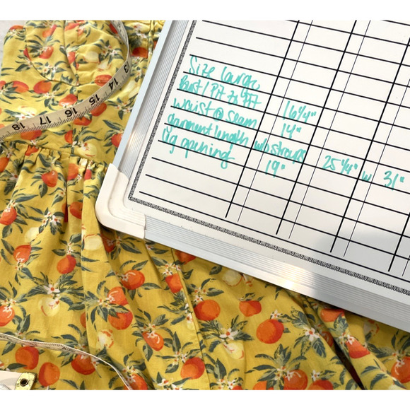 Wild Fable Women's Boho Citrus Sleeveless Romper Sz L Retro Pinup Flowy Smocking - Picture 11 of 13